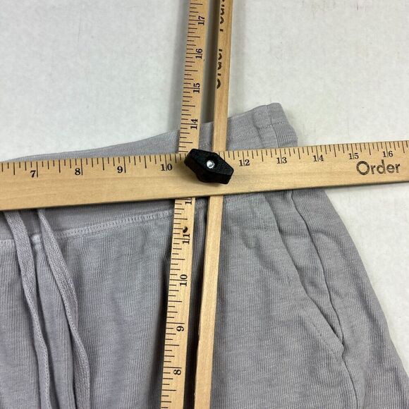 Splendid Jersey Knit Shorts Gray Lounge Drawstring Pockets Stretchy Casual SMALL - Picture 6 of 10